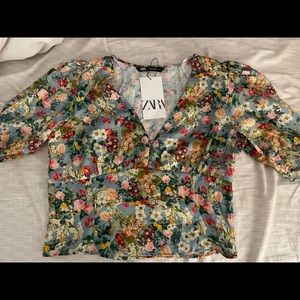Zara Satin top